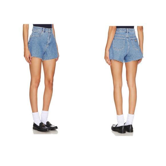 Abrand Pants - Revolve Abrad Denim Shorts 12 Blue Hi Rise 90’s
 Festival Y2K